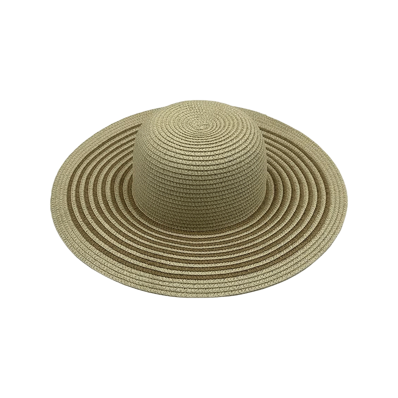 Sombrero de playa flexible de ala ancha para mujer
