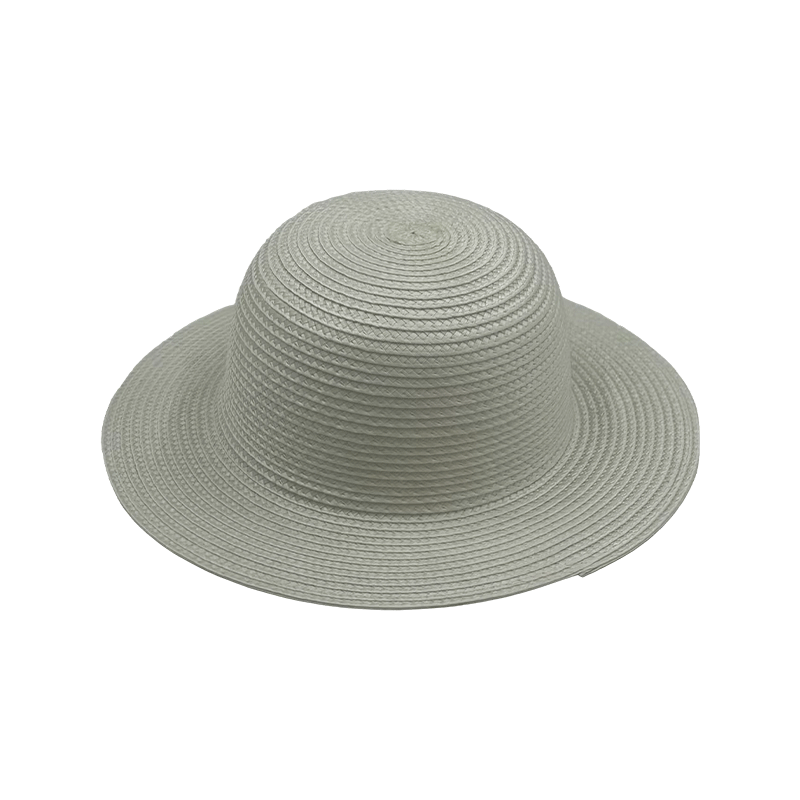 Sombrero redondo trenzado PP personalizado para niños y adultos